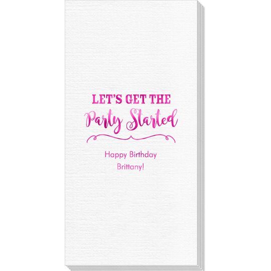 Let's Get the Party Started Luxury Deville Guest Towels